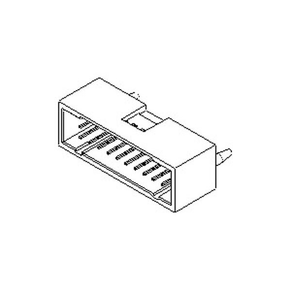 Molex Board Connector, 36 Contact(S), 2 Row(S), Male, Straight, 0.1 Inch Pitch, Solder Terminal,  - 15477636