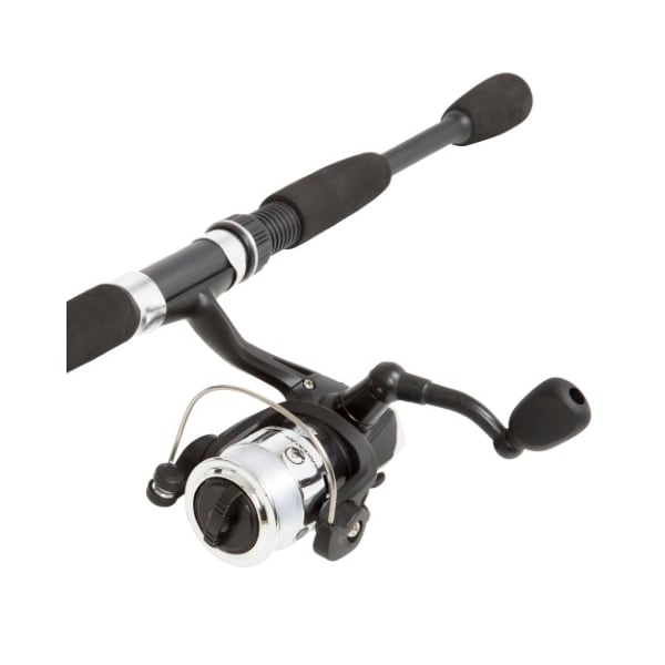 Leisure Sports Fishing Rod and Reel Combo, Spinning Reel, Gear for Bass and Trout Fishing, Great for Kids, Black - 176151LZU