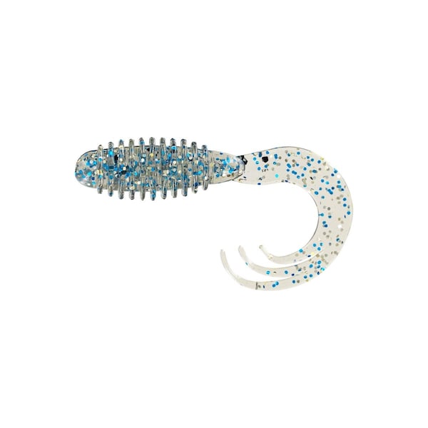 Bola 2 in. Ring Triple Tip Grub Blue Gill Fishing Lure, 10PK - BO2977083