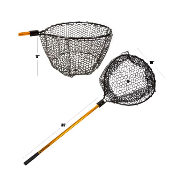Leisure Sports Leisure Sports Fishing Retractable Rubber Landing Net - 35 Inch Handle - 879369UYO