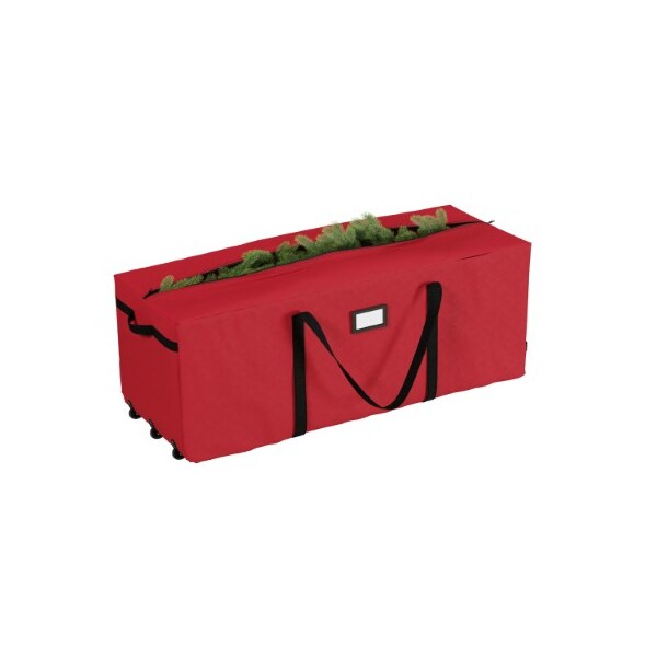 Hastings Home Hastings Home Rolling Christmas Tree Bag, Red - 770666TYM