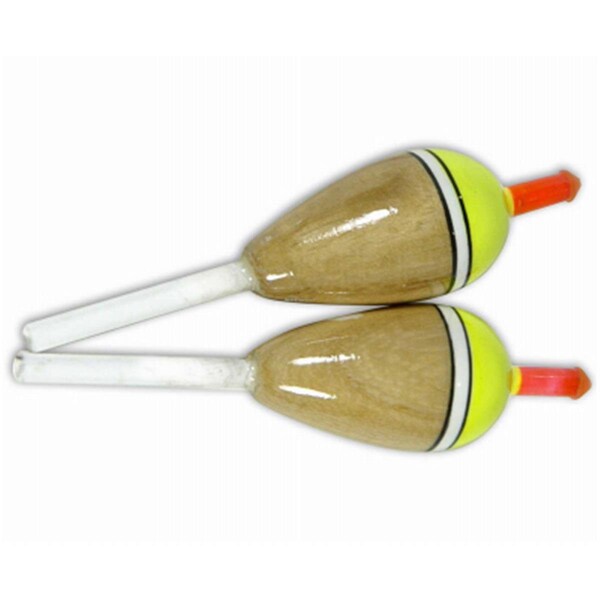 Big Rock Sports 0.75 in. Balsa Style Oval Slip Float, 2PK - 245593