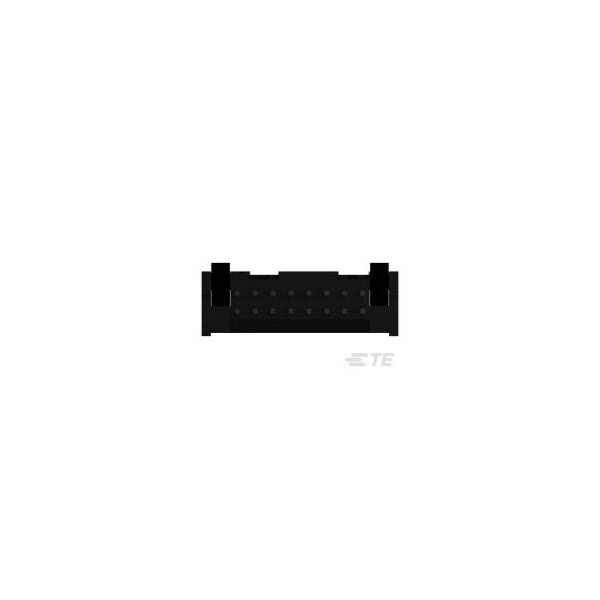 Te Connectivity IDC LOW PRO HDR 16P VERT LG LAT BLK - 1761606-6