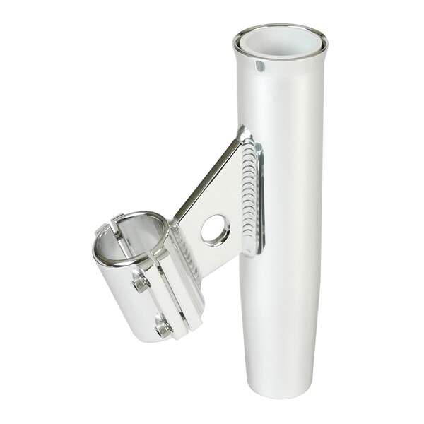 Lees Tackle Clamp-On Rod Holder Slvr Aluminum Vertical Pipe Size No 4 - RA5004SL