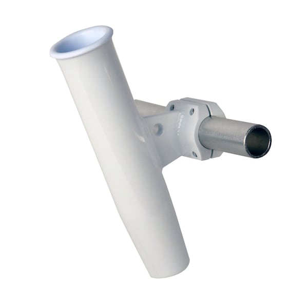 C.E. Smith Pkg. Alum Horz ClampOn White 1.315 in. OD 1-5/16 in., w/Sleeve - 53711