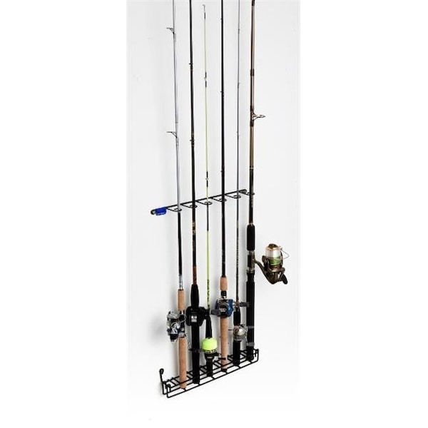 Rack Em Racks RackEm Racks 7011 Mount Anywhere 6 Rod Fishing Rod Rack - 7011