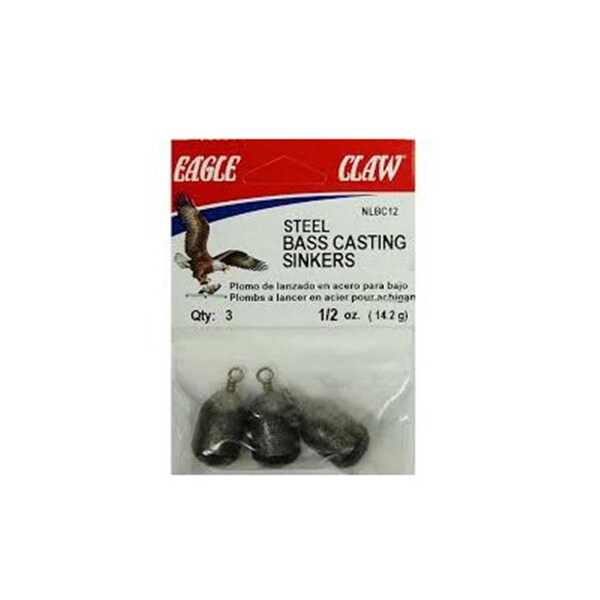 Big Rock Sports 0.5 oz Non-Lead Steel Bass Casting Sinker, 3PK - 256858