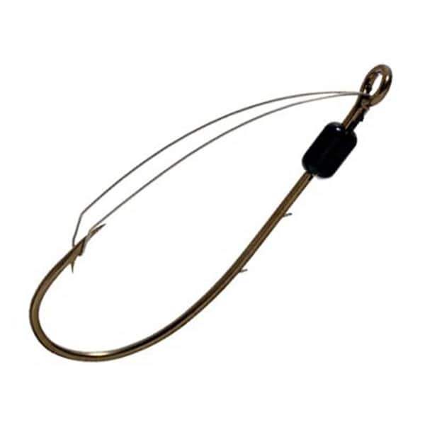 Olympian Athlete 449WA 2 Barbed Weedless Baitholder Hooks, No. 2, 5PK - OL1609220