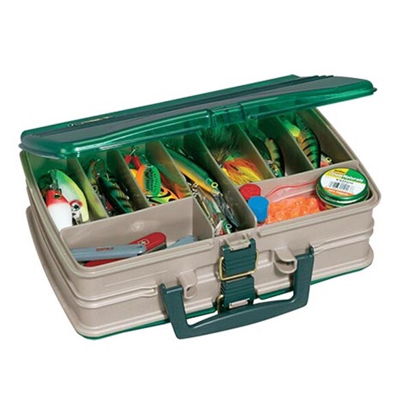 Planon Plano 112000 20-Compartment Double Sided Satchel - Sandstone & Green - 112000