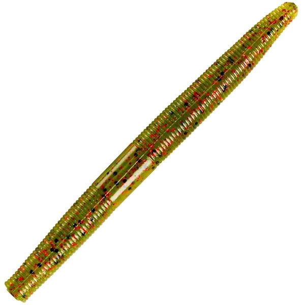 Yum 4 in. Dinger Watermelon Red Flake Fishing Lure, 10PK - YDG402