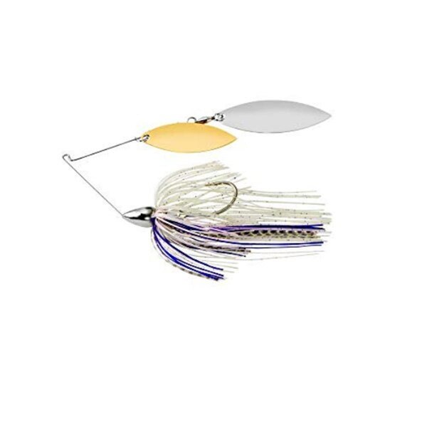 Gran Momento Nickel Frame Double Willow Spinnerbait Purple Shad Fishing Lure - GR2981377