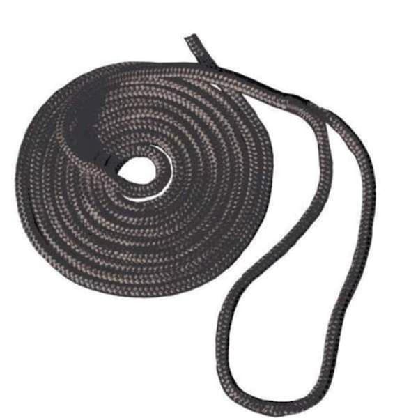 Strike3 0.375 in. x 15 ft. Black Dock Line with 12 in. Eye - ST3506898