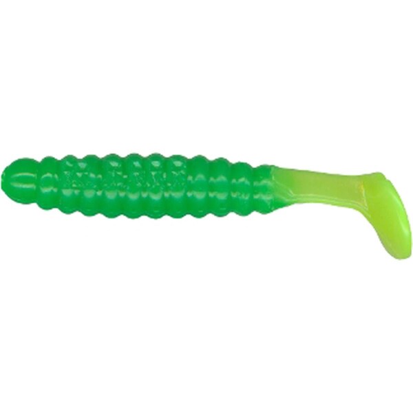 Charlie Brewers Slider 1 in. Crappie Grubs, Grasshopper - CSGF85