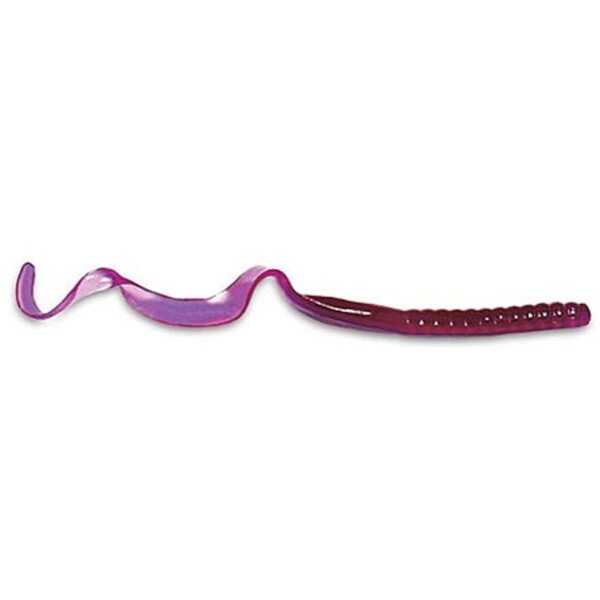 Hands On 7.5 in. Purple Worm Fishing Lure, 18PK - HA2984736