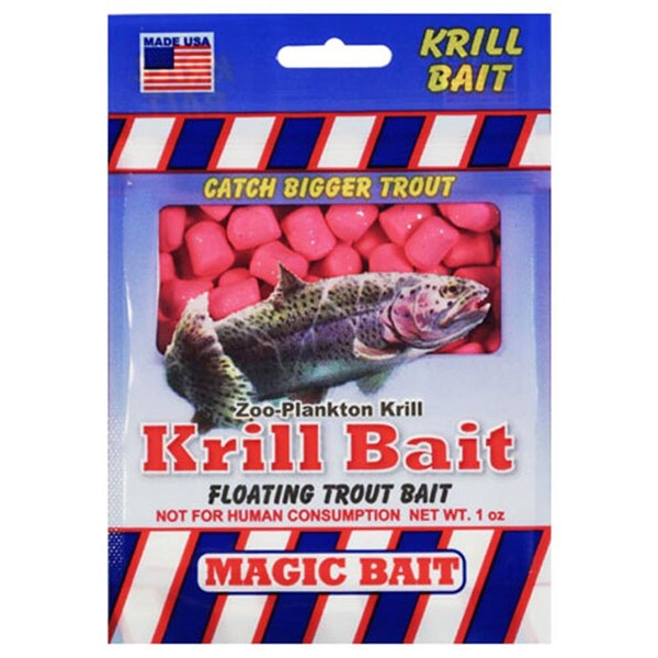 Magic Catfish Bait 1 oz Floating Krill Trout Bait - Pink - S-142