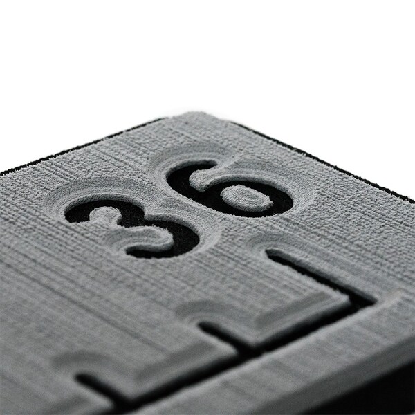 Seadek 36 Routed Ruler - 6mm - Brushed Texture - Storm Grey/Black - 53583-80066
