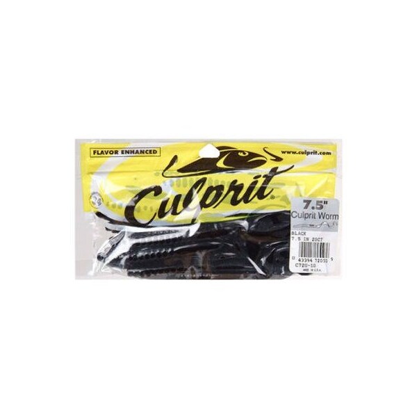 Big Rock Sports 18CT 75 BLK Plas Worm - C720-10