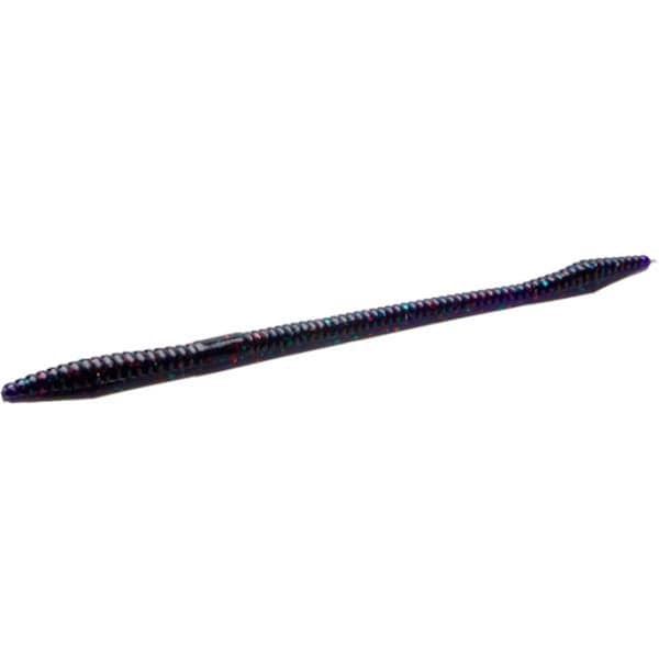 Green Arrow Equipment 6 in. Trick Worm 20BG-Junebug Red Fishing Lure - GR3519152