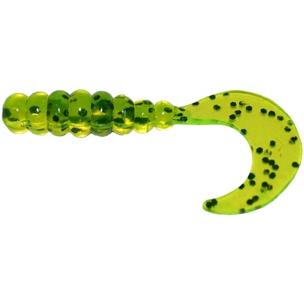 Bola 2 in. Fat Grub, Chartreuse Pepper, 10PK - BO2966801