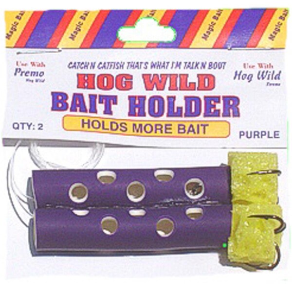 Omnisports Hogwild Sponge Tube Bait Holder - Purple, 2PK - OM3513684