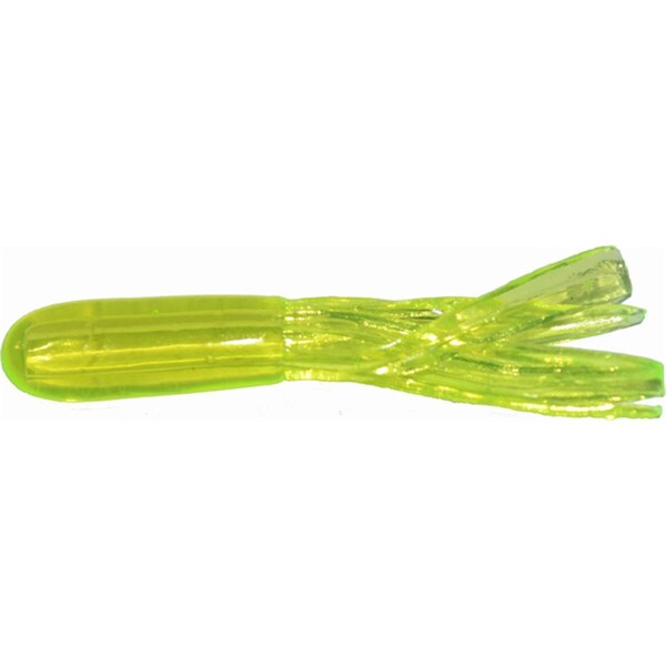 Bola 1.5 in. Crappie Tube, Chartreuse, 10PK - BO2976992