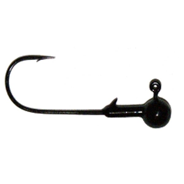 Bola 0.12 oz Ball Jig Head, Black, 8PK - BO2984664
