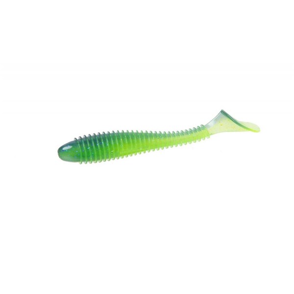 Green Arrow Equipment 3.8 in. Z-Swim Electric Blue & Chat Fishing Lure, 5PK - GR2977239