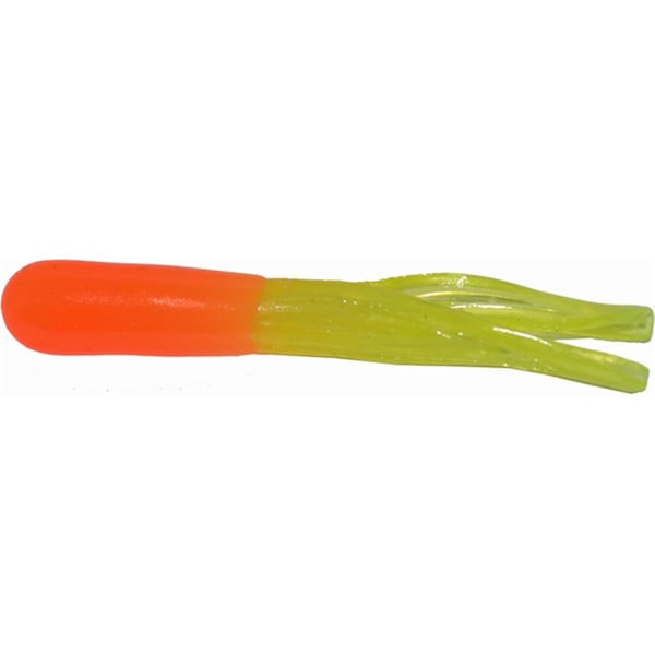 Bola 1.5 in. Crappie Tube, Orange & Chartreuse, 10PK - BO2981341