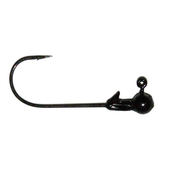 Bola 0.06 oz Ball Jig Head, Black, 10PK - BO2973429