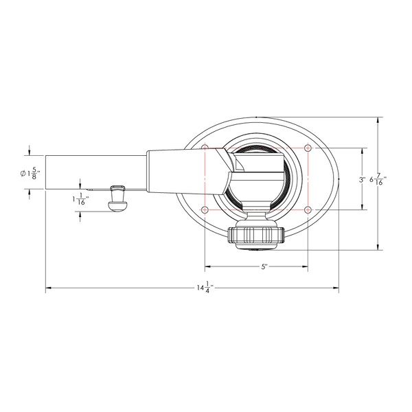 Taco Marine Grand Slam 400 Outrigger Top Mount - Pair - GS-400