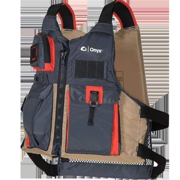 Onyx Outdoor Kayak Fishing Paddle Vest, Tan - 2XL - ON476545