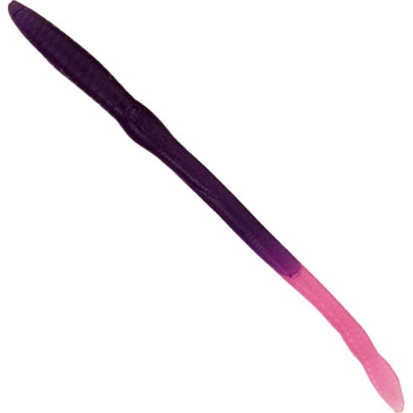Creme Lure 6 in. Scoundrel Worms, Grape with Pink Tail, 20PK - 168-50-7