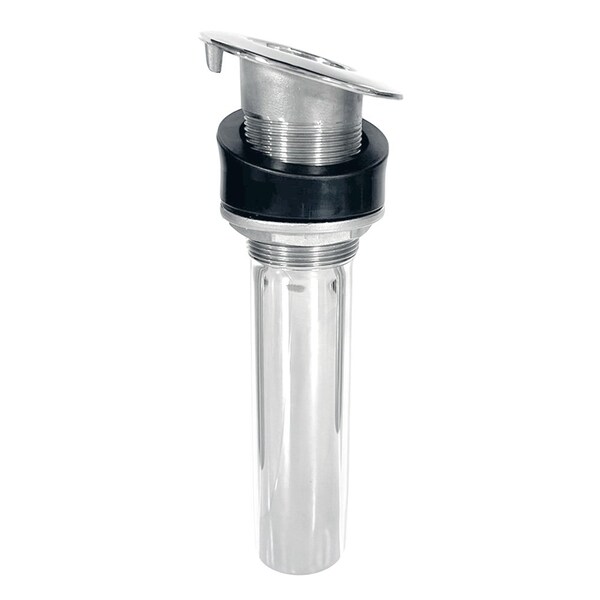Tigress 9 in 15-Degree Rod Holder, Screwless, Stainless Steel - 77276