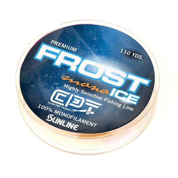 Clam Pro Tackle CPT Frost Line Monofiliment - 2lb - Metered Org/Clr - 110 Yard - 10978