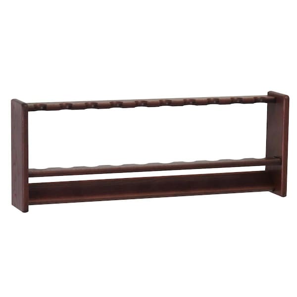 Wooden Mallet Fishing 10 Rod Rack Mahogany - PRF10MH