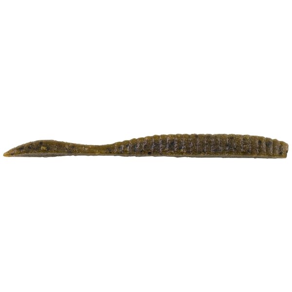 Berkley 4.25 in. Mxscent Flat Worm Powerbait, Green Pumpkin - 1520710