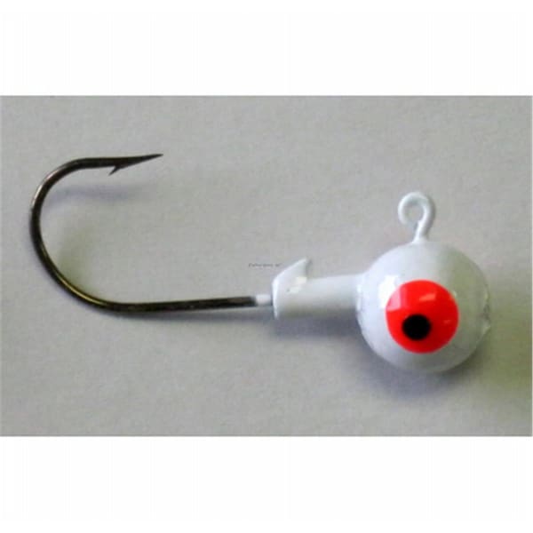 Big Rock Sports 0.13 oz White Round Jig Head, 10PK - 245574