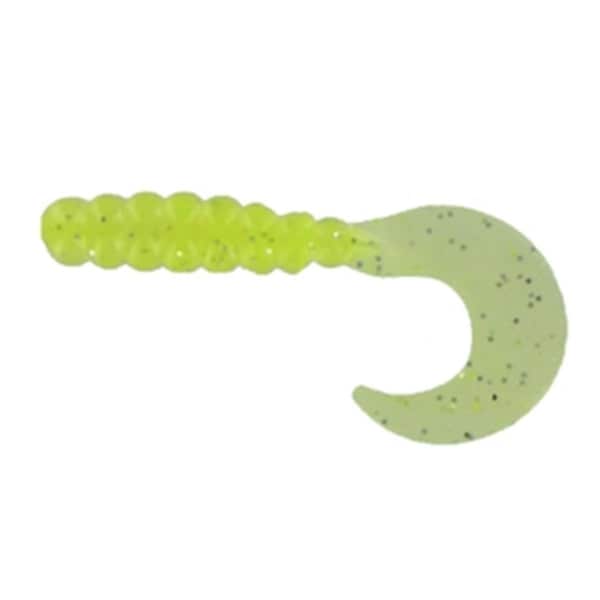 Bola 2 in. Fat Grub, Black Sparkle, 10PK - BO2977165