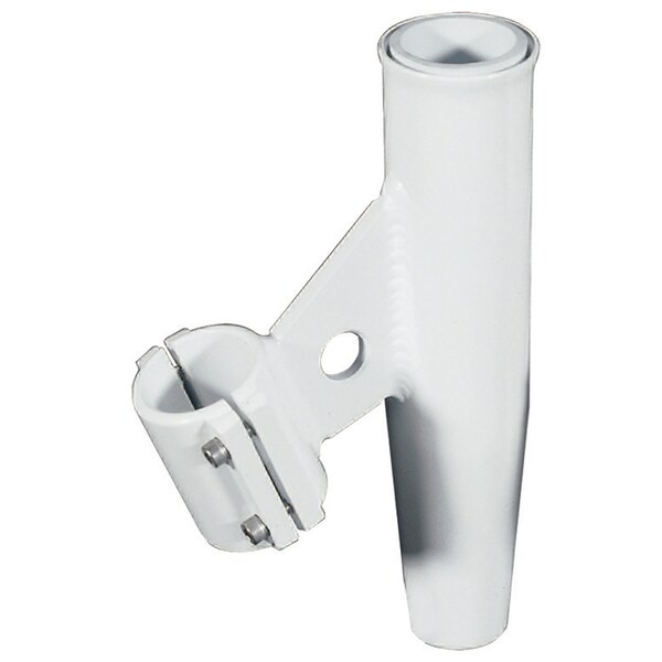 Lees Tackle Clamp-On Rod Holder Wh Aluminum Vertical Pipe Size No 5 - RA5005WH