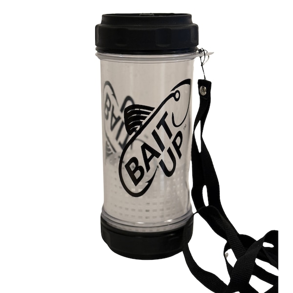 Bait Up Live Bait Container for Fishing, Portable with Floating Basket Clear, 35oz - DPBU6279