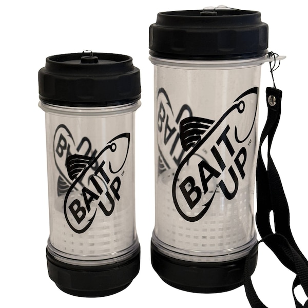 Bait Up Live Bait Container for Fishing, Portable with Floating Basket Clear, 35oz - DPBU6279