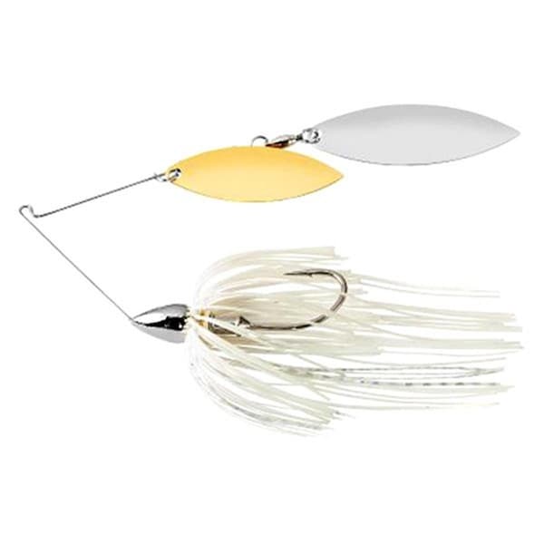 Gran Momento Nickel Frame Double Willow Spinnerbait White & Silver Fishing Lure - GR2966845