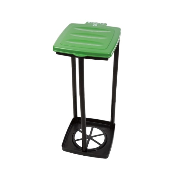 Leisure Sports Portable Trash Bag Holder, Collapsible Trashcan for Indoor/Outdoor Use, Camping Recycling, (Green) - 420663XOC