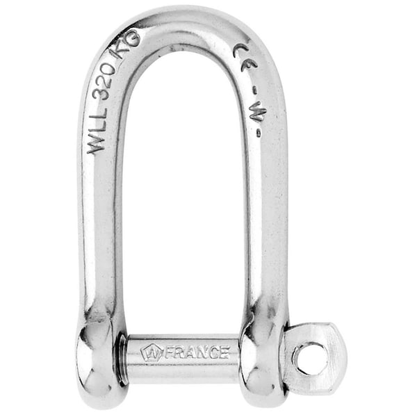 Wichard Marine 8 mm - 0.31 in. Wichard Self-Locking Long D Shackle - 1214