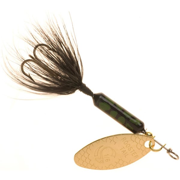 Yakima Rooster Tails 0.25 oz Original Rooster Tail, Black Coachdog - 212-BCD
