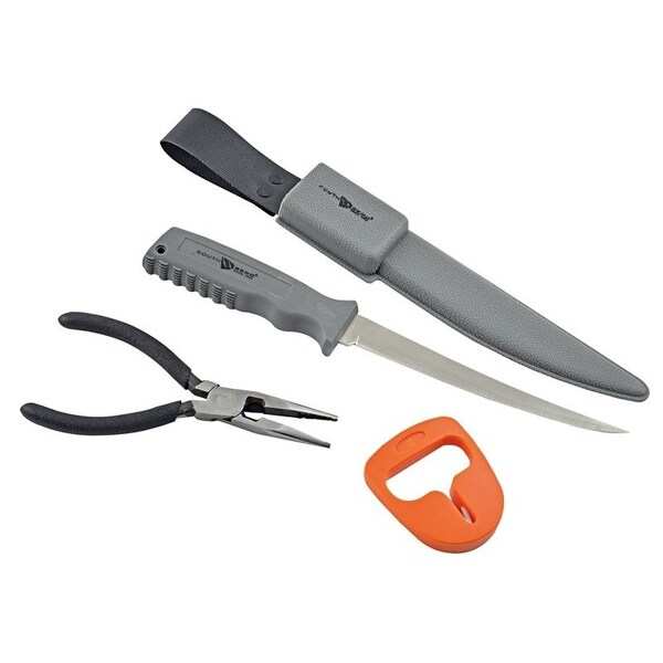 South Bend Clutch Calcutta Combo Pack, 4-Piece, High Carbon Steel/Rubber/Stainless Steel - SBFCP-1