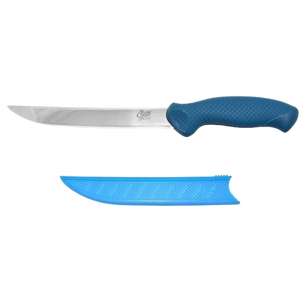 Acme United Cuda AquaTuff Fillet Knife with Blade Cover, 7 in OAL - 23046
