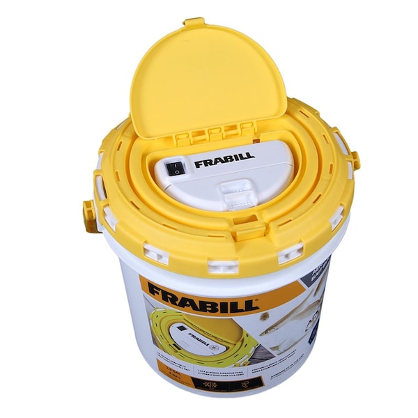 Olympian Athlete Dual Fish Bait Bucket with Built-In Aerator - OL3455364