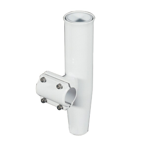 Lees Tackle Clamp-On Rod Holder Wht Alum Horizontal Pipe Size No 4 - RA5204WH