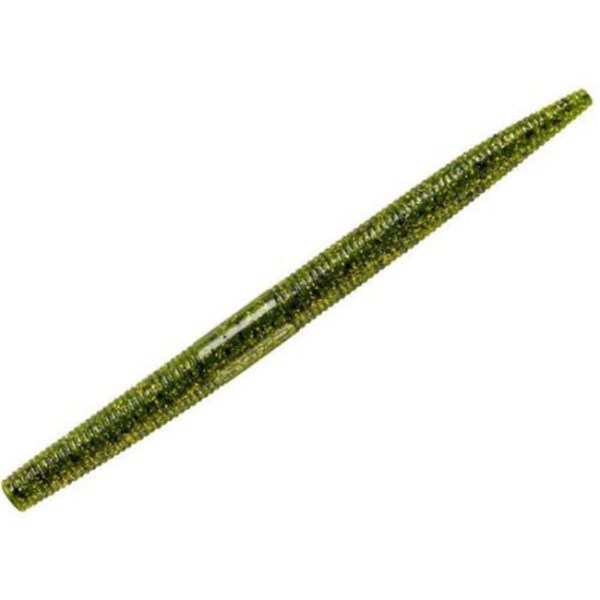 Yum 5 in. Dinger Pumpkin Pepper & Green Flake Fishing Lure, 8PK - YDG511